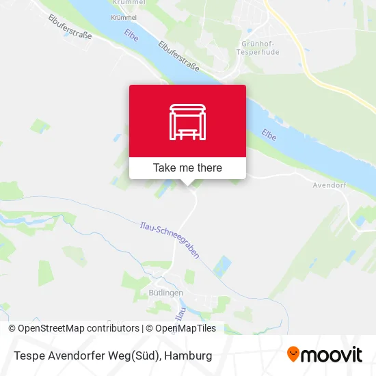 Карта Tespe Avendorfer Weg(Süd)