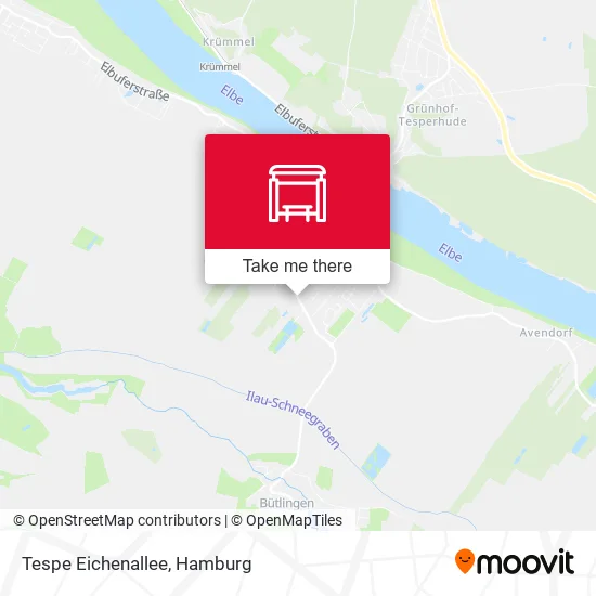 Карта Tespe Eichenallee