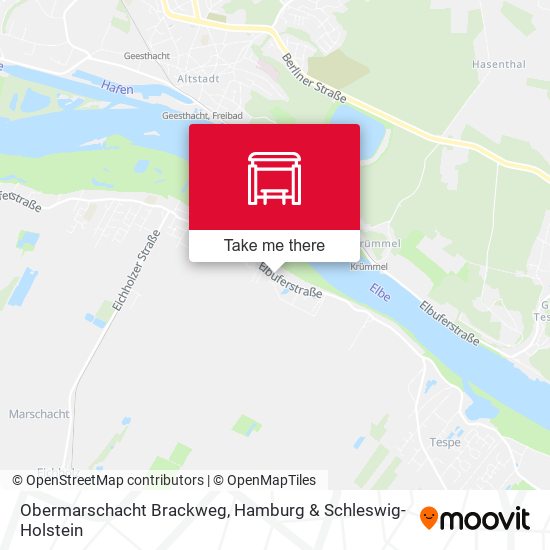 Obermarschacht Brackweg map