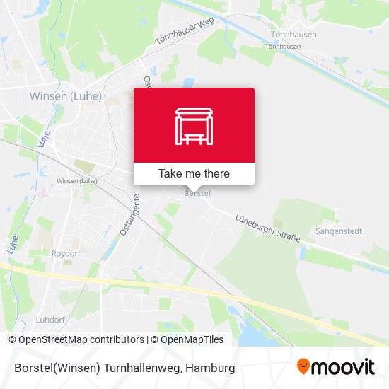 Borstel(Winsen) Turnhallenweg map
