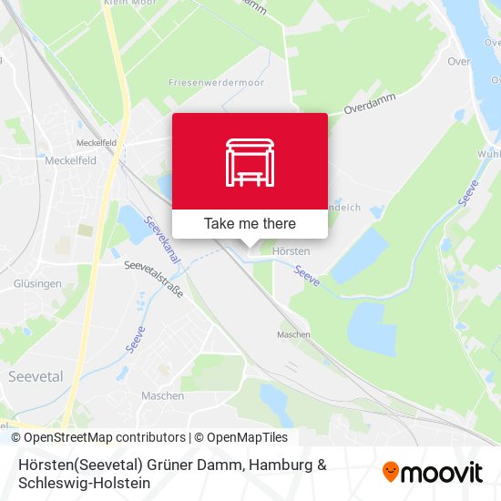 Hörsten(Seevetal) Grüner Damm map