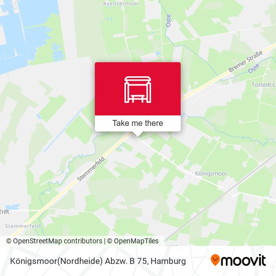 Königsmoor(Nordheide) Abzw. B 75 map