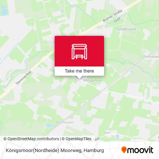 Königsmoor(Nordheide) Moorweg map
