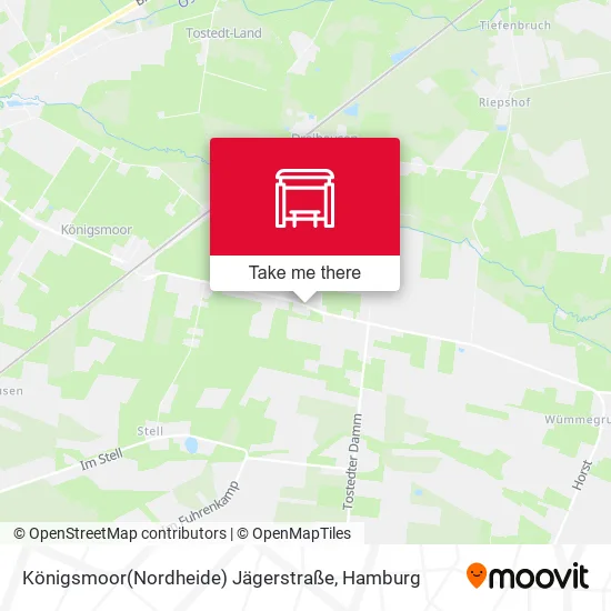 Карта Königsmoor(Nordheide) Jägerstraße