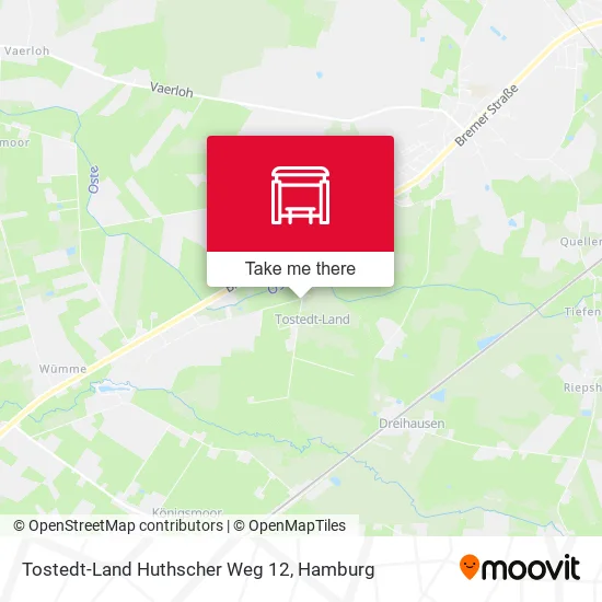 Карта Tostedt-Land Huthscher Weg 12