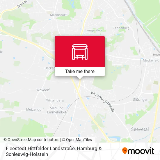 Карта Fleestedt Hittfelder Landstraße