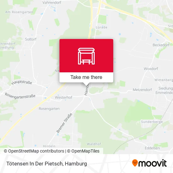 Карта Tötensen In Der Pietsch