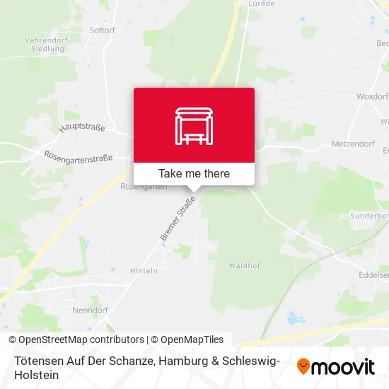 Карта Tötensen Auf Der Schanze