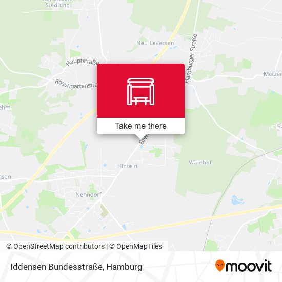 Iddensen Bundesstraße map