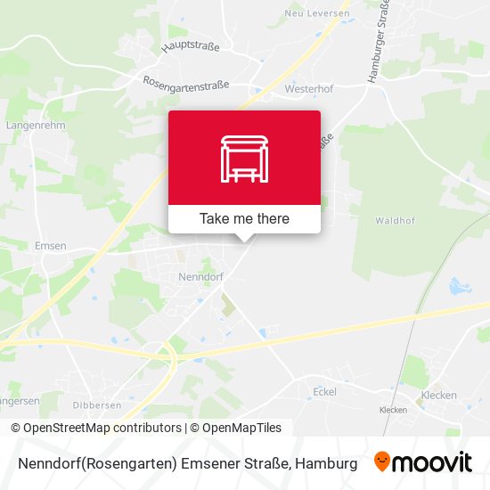 Nenndorf(Rosengarten) Emsener Straße map