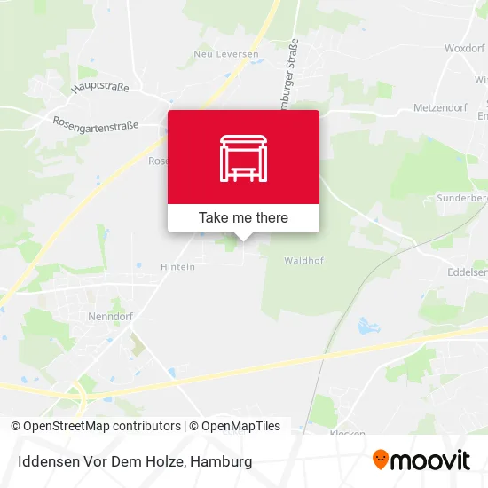 Карта Iddensen Vor Dem Holze