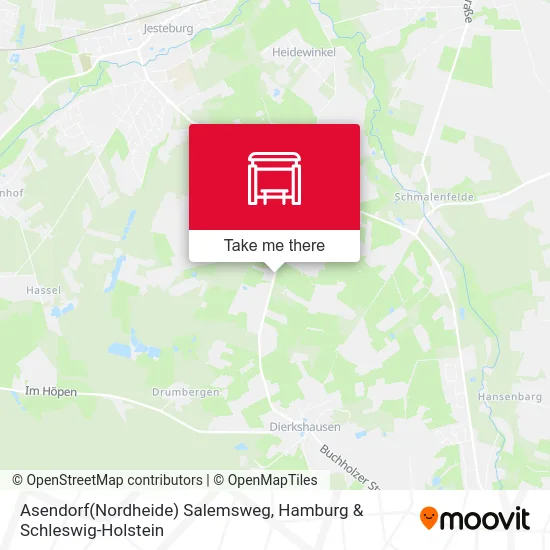 Карта Asendorf(Nordheide) Salemsweg