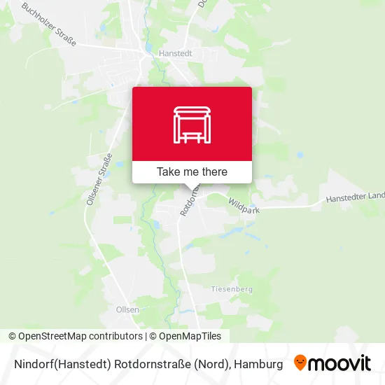 Карта Nindorf(Hanstedt) Rotdornstraße (Nord)