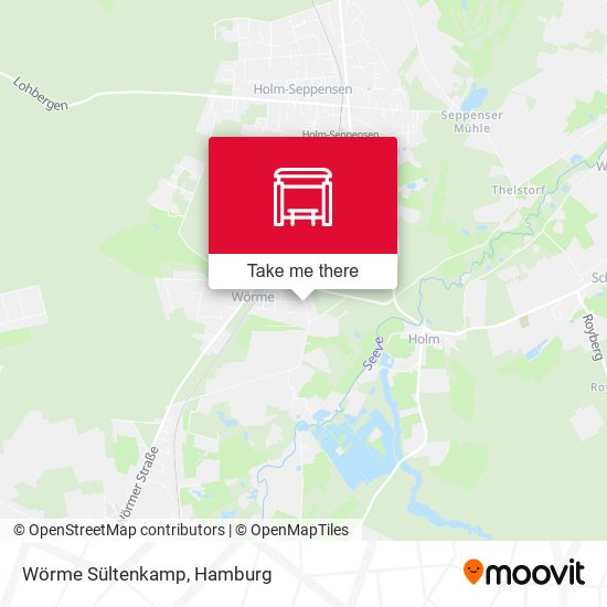 Wörme Sültenkamp map
