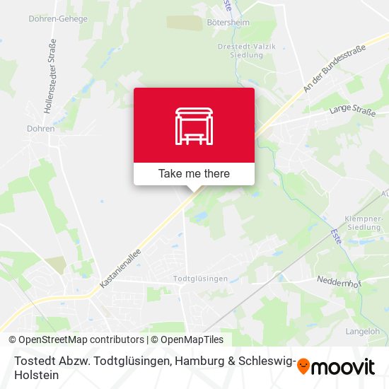 Tostedt Abzw. Todtglüsingen map
