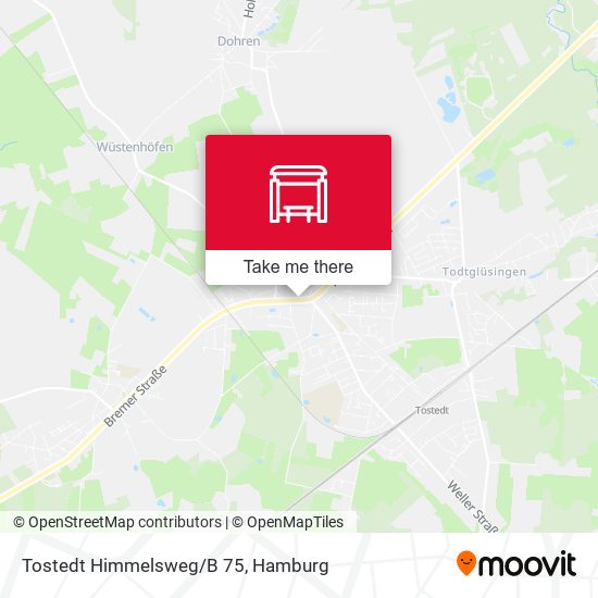 Tostedt Himmelsweg/B 75 map