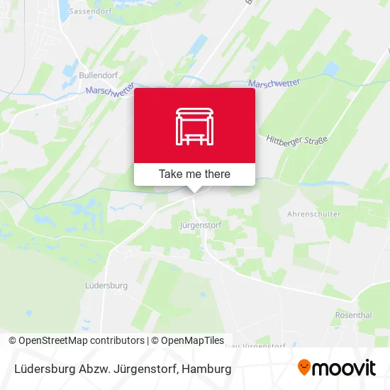 Карта Lüdersburg Abzw. Jürgenstorf