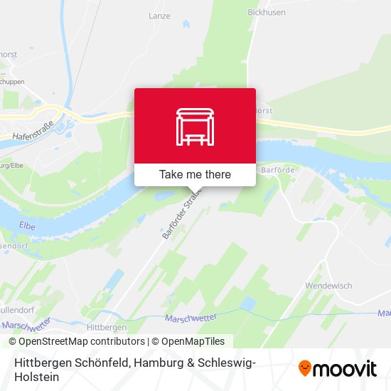 Hittbergen Schönfeld map