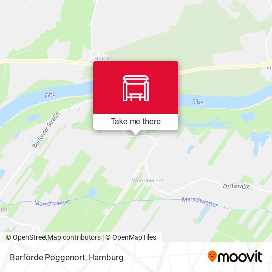 Barförde Poggenort map