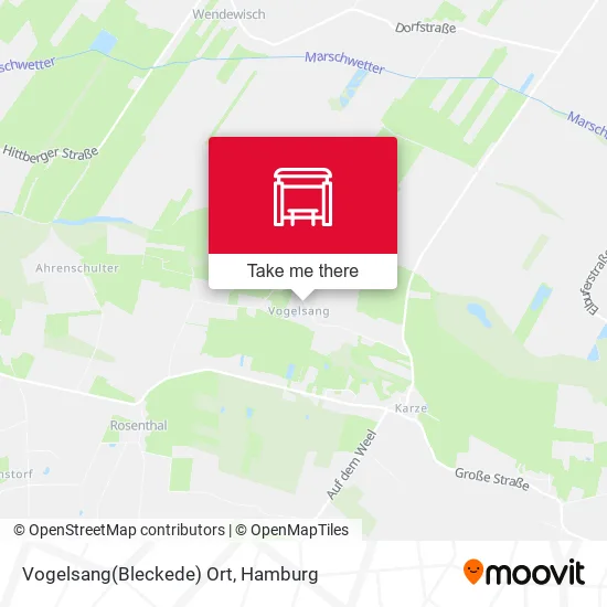 Карта Vogelsang(Bleckede) Ort
