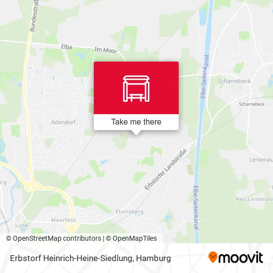 Карта Erbstorf Heinrich-Heine-Siedlung