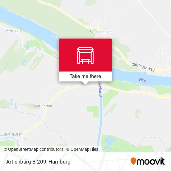 Artlenburg B 209 map