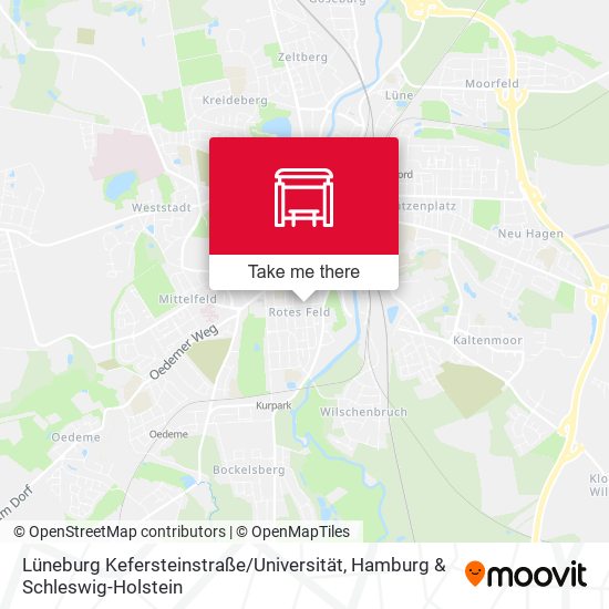 Lüneburg Kefersteinstraße / Universität map
