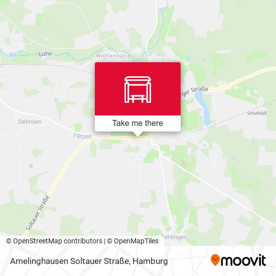 Amelinghausen Soltauer Straße map