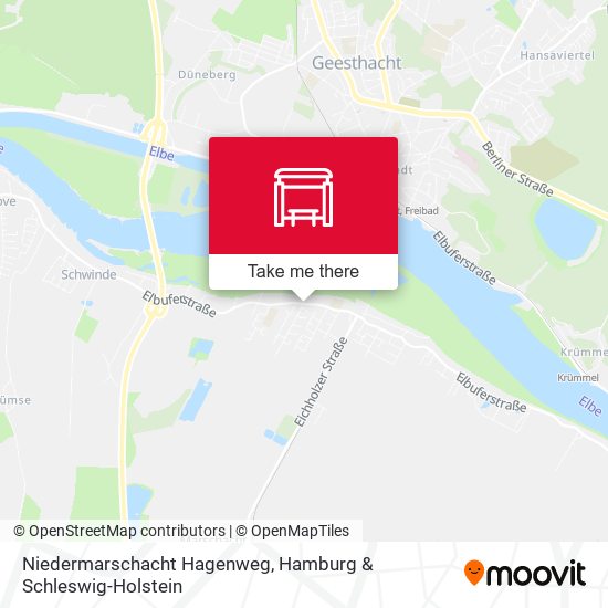 Niedermarschacht Hagenweg map