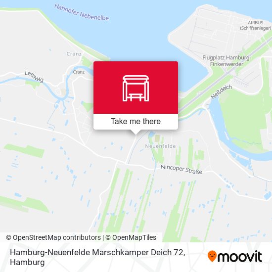 Карта Hamburg-Neuenfelde Marschkamper Deich 72