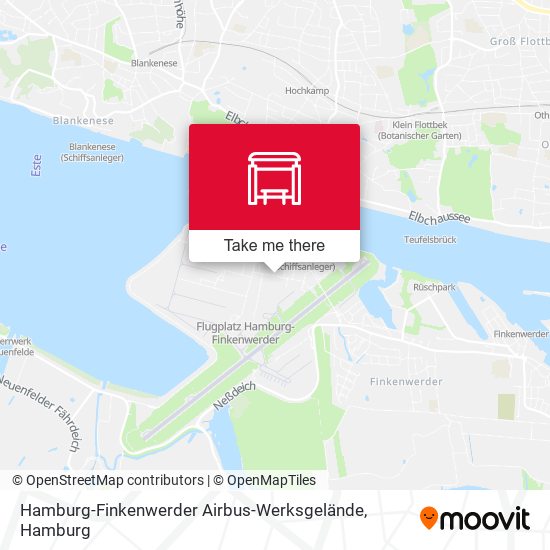 Hamburg-Finkenwerder Airbus-Werksgelände map