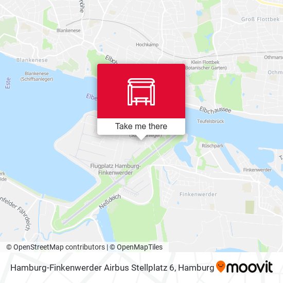 Hamburg-Finkenwerder Airbus Stellplatz 6 map
