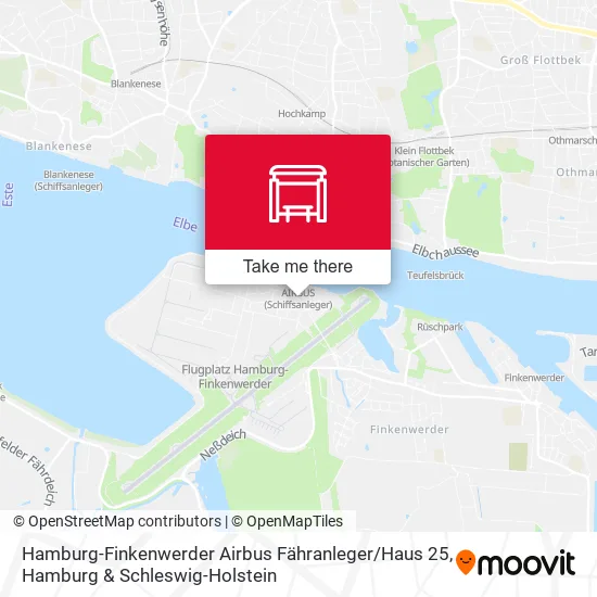Карта Hamburg-Finkenwerder Airbus Fähranleger / Haus 25