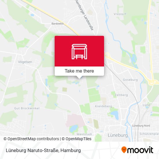 Lüneburg Naruto-Straße map