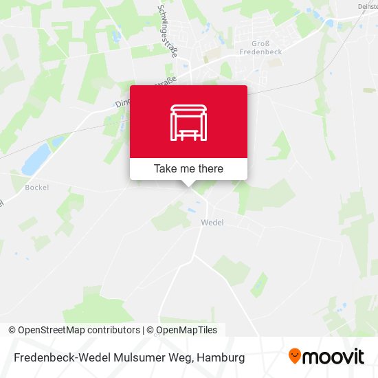 Fredenbeck-Wedel Mulsumer Weg map