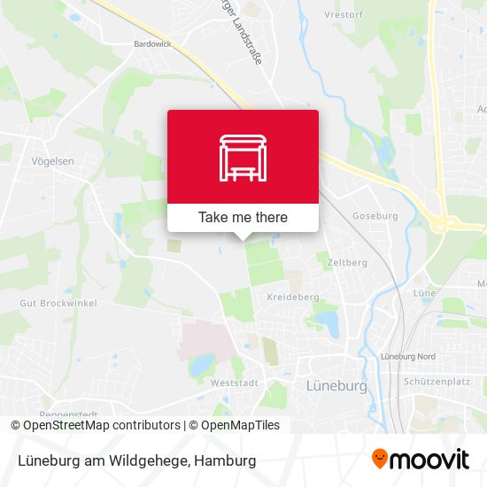 Lüneburg am Wildgehege map