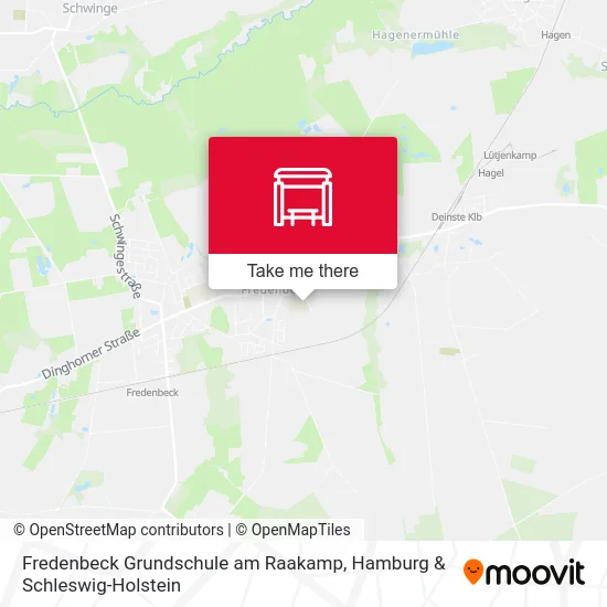 Fredenbeck Grundschule am Raakamp map