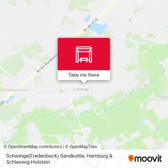 Карта Schwinge(Fredenbeck) Sandkuhle