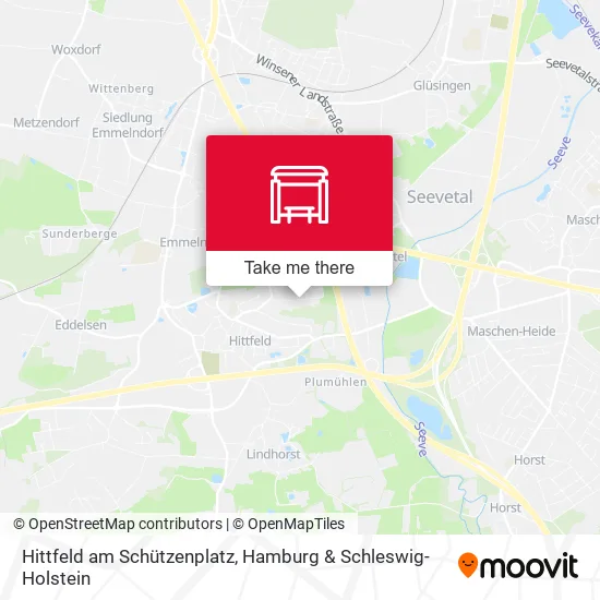 Карта Hittfeld am Schützenplatz
