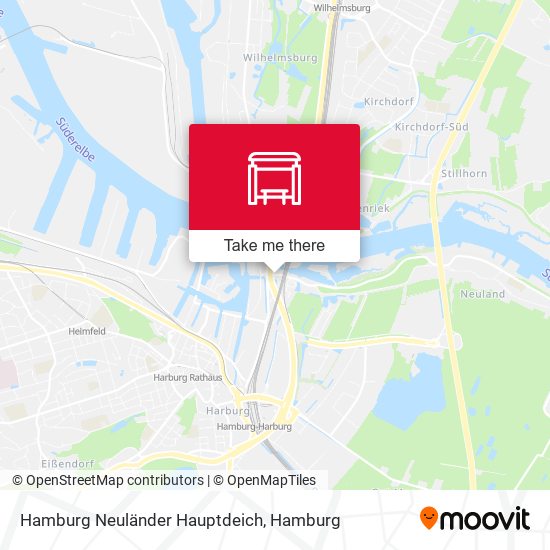 Hamburg Neuländer Hauptdeich map