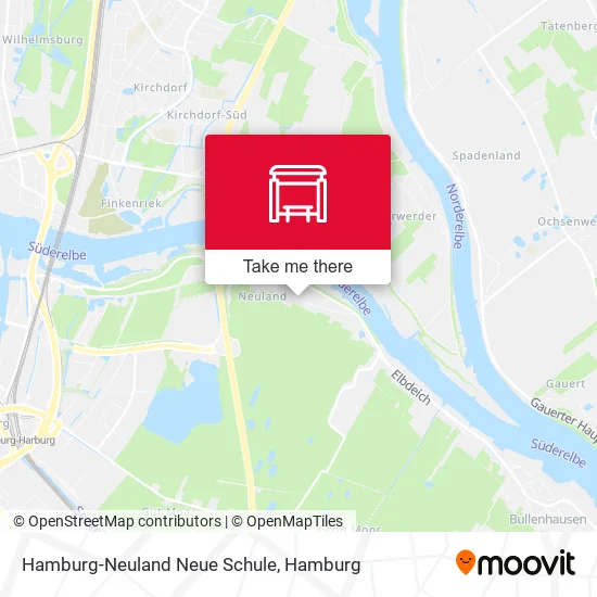 Карта Hamburg-Neuland Neue Schule