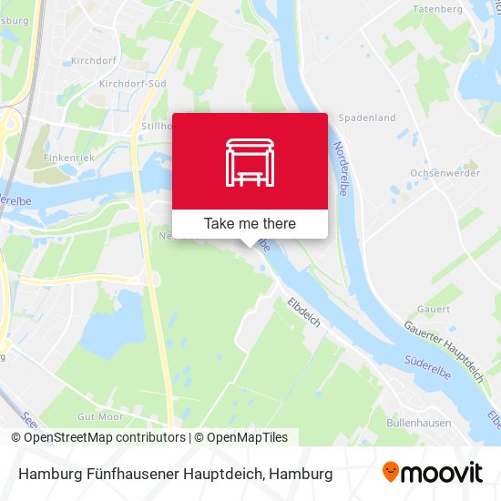 Hamburg Fünfhausener Hauptdeich map