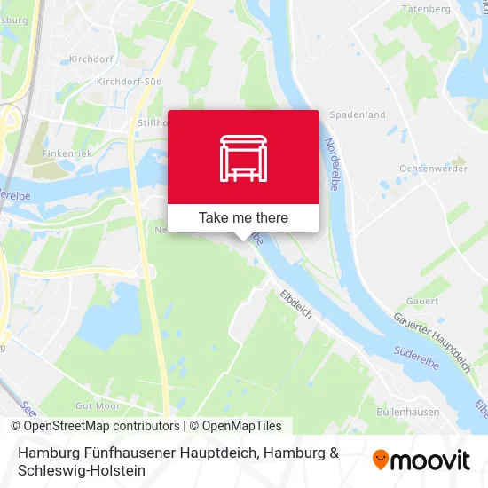 Карта Hamburg Fünfhausener Hauptdeich