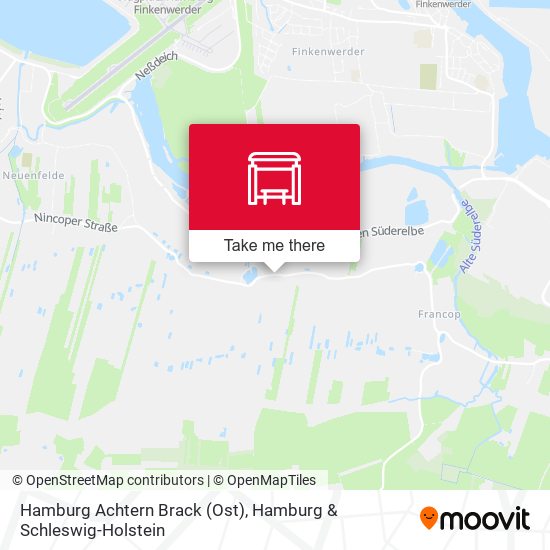 Hamburg Achtern Brack (Ost) map