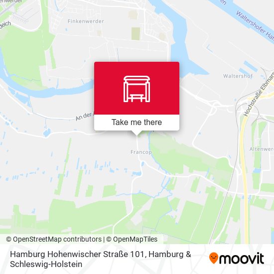 Карта Hamburg Hohenwischer Straße 101