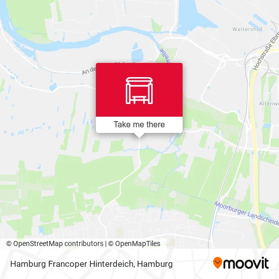 Карта Hamburg Francoper Hinterdeich