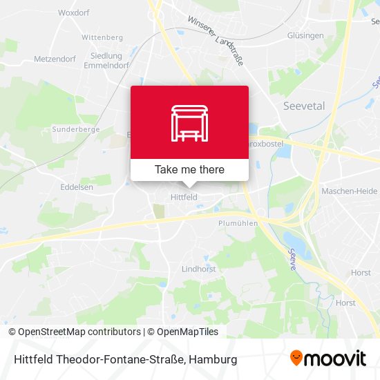 Hittfeld Theodor-Fontane-Straße map