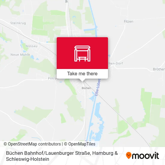 Карта Büchen Bahnhof / Lauenburger Straße