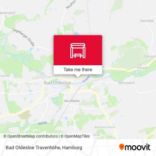 Карта Bad Oldesloe Travenhöhe