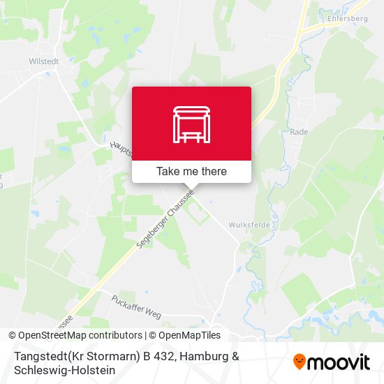 Tangstedt(Kr Stormarn) B 432 map